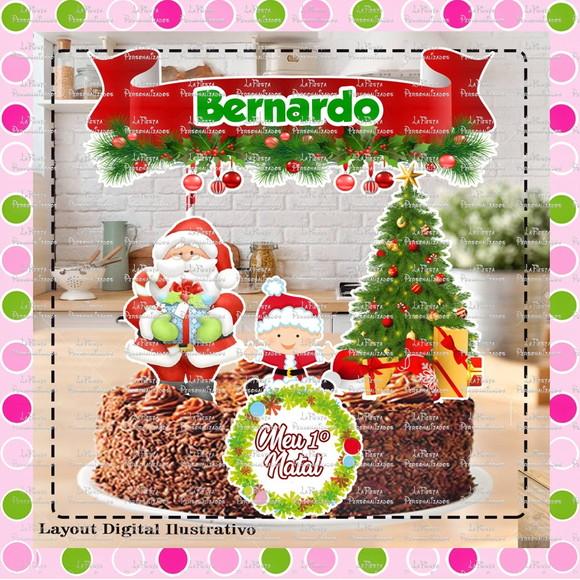 Topo de Bolo Natal