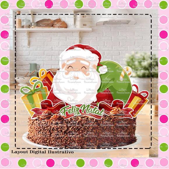 Topo de Bolo Natal