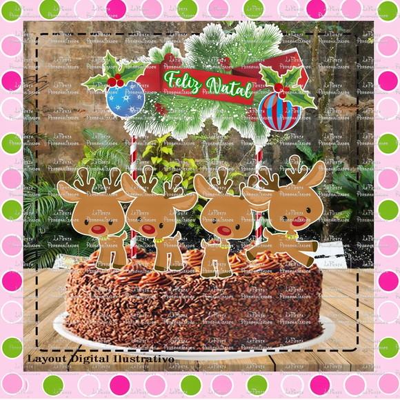 Topo de Bolo Natal
