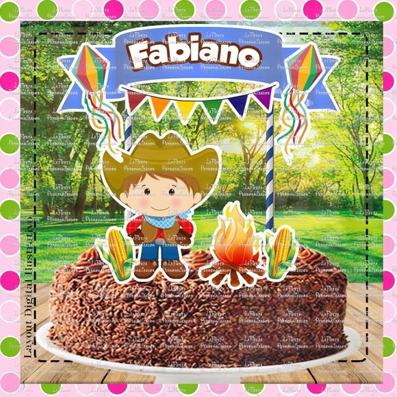 Topo de Bolo Festa Junina