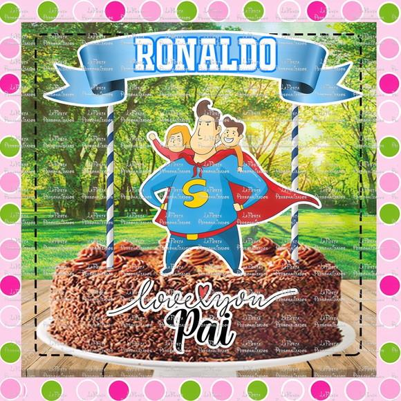 Topo de Bolo Dia dos Pais