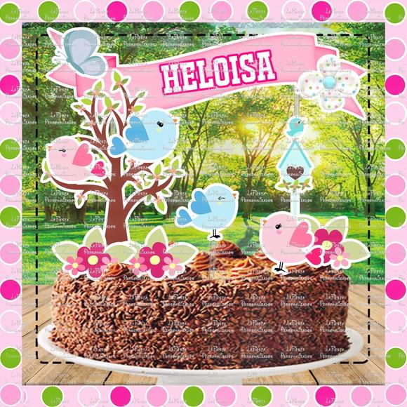 Topo de Bolo Jardim