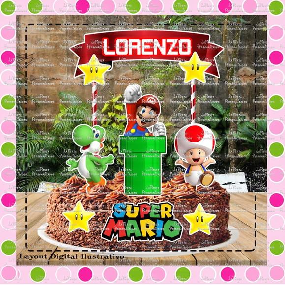 Topo de Bolo Mario Bros