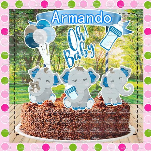 Topo de Bolo Chá de Bebê