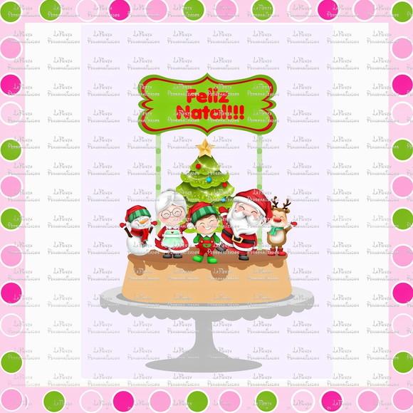 Topo de Bolo Natal