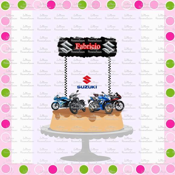 Topo de Bolo Moto