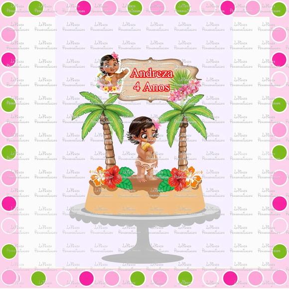 Topo de Bolo Moana Baby