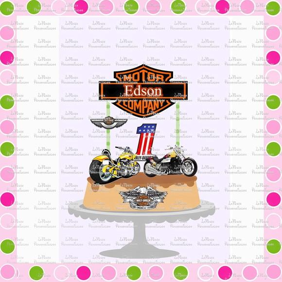Topo de Bolo Moto