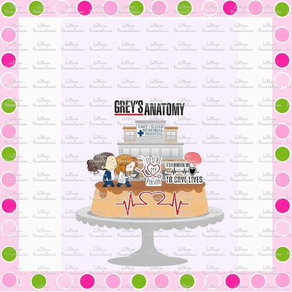 Topo de Bolo Grey's Anatomy