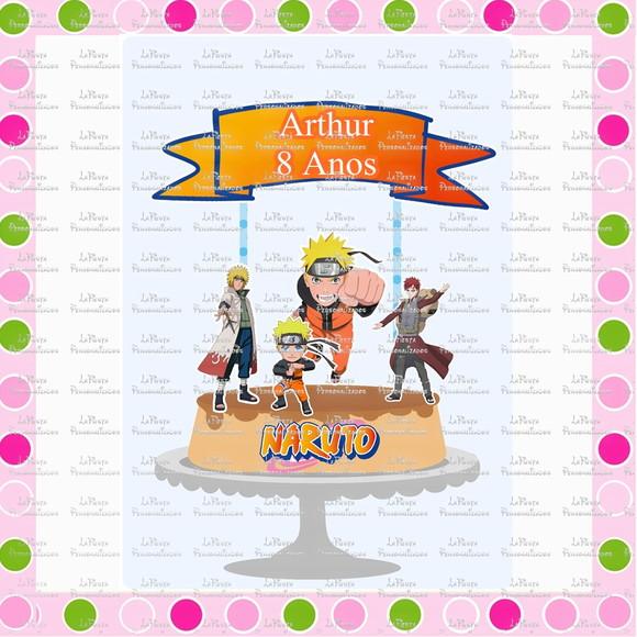 Topo de Bolo Naruto