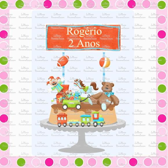 Topo de Bolo Brinquedo