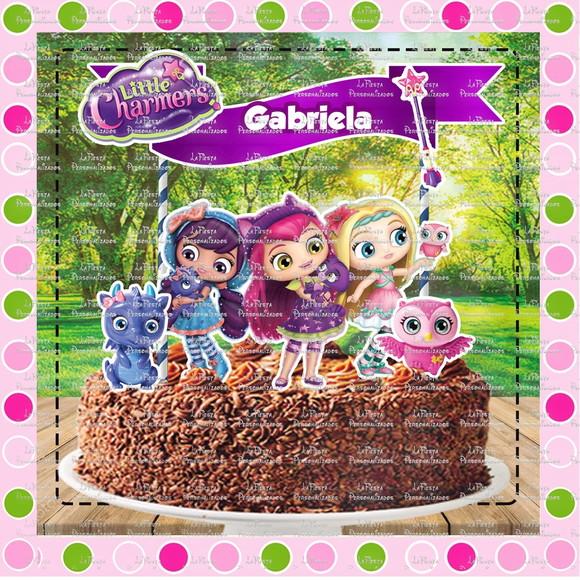 Topo de Bolo Little Charm