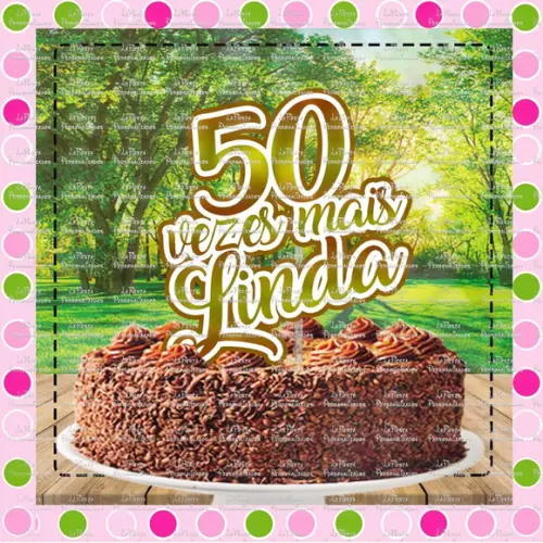 Topo de Bolo 50 Anos