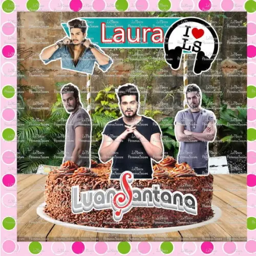 Topo de Bolo Luan Santana