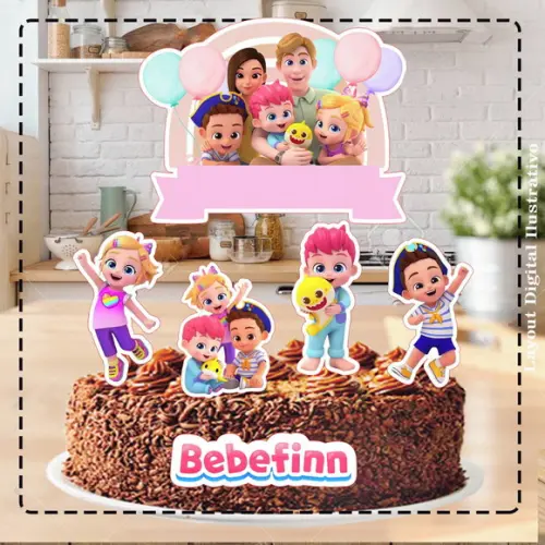 Topo de Bolo Bebefinn