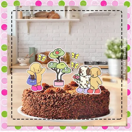 Topo de Bolo Bobbie Goods