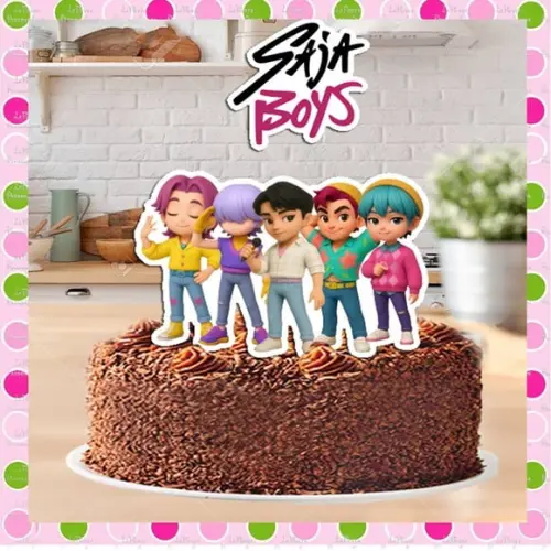 Topo de Bolo Saja Boys