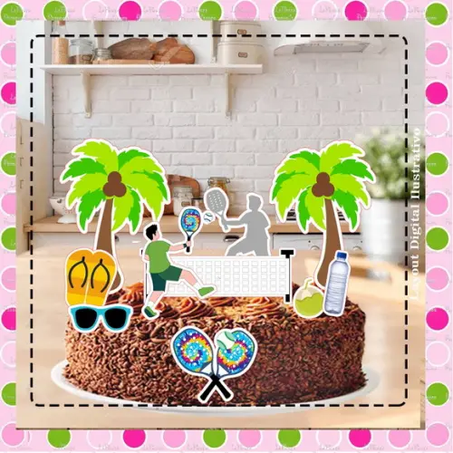 Topo de Bolo Beach Tennis