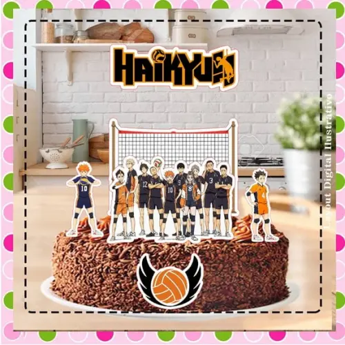 Topo de Bolo Haikyuu