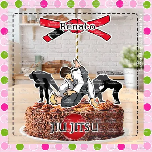 Topo de Bolo Luta Jiu-jitsu