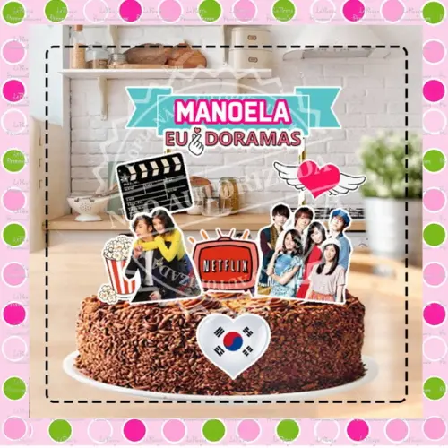 Topo de Bolo Dorama