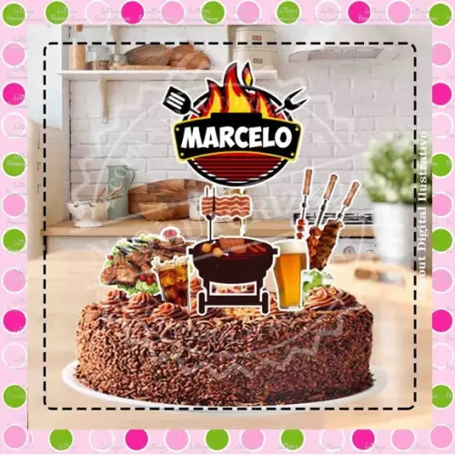 Topo de Bolo Churrasco