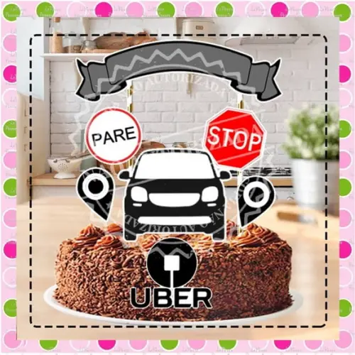 Topo de Bolo Uber