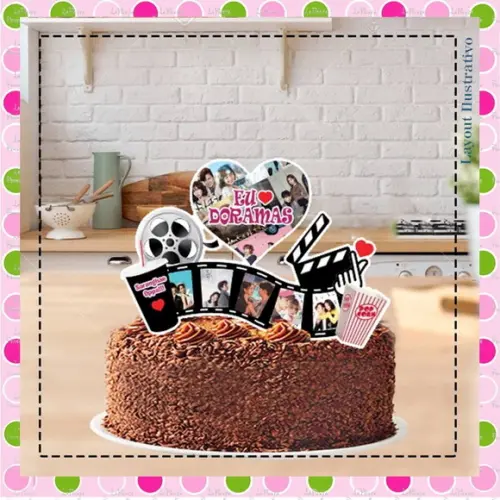 Topo de Bolo Dorama Cha Eun Woo