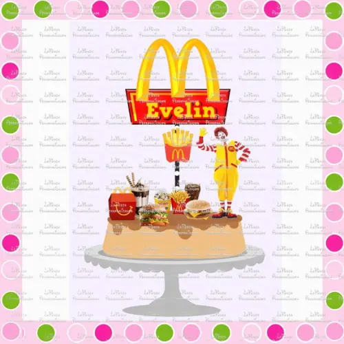 Topo de Bolo McDonalds