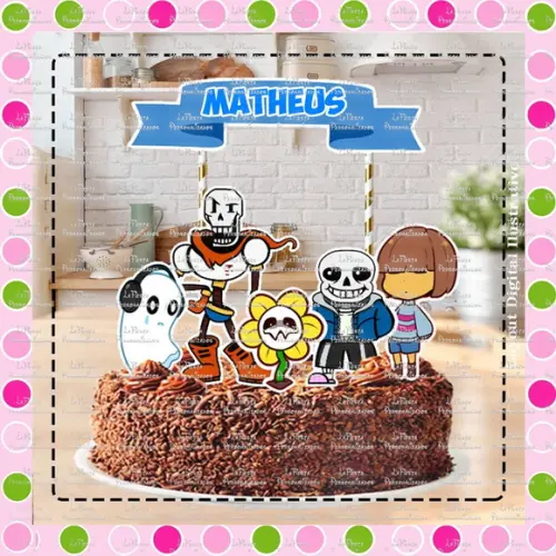 Topo de Bolo Undertale