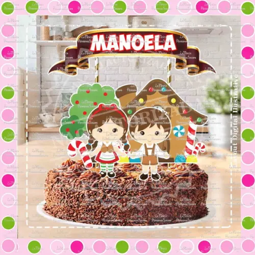 Topo de Bolo João e Maria
