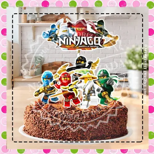 Topo de Bolo Ninjago