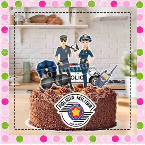 Topo de Bolo Policia militar