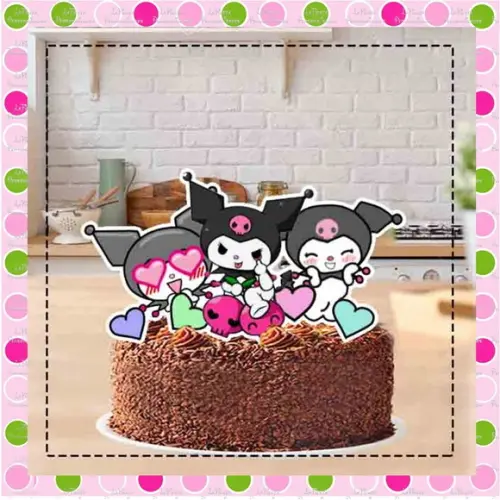 Topo de Bolo Kuromi