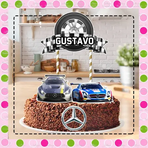 Topo de Bolo Mercedes