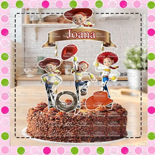 Topo de Bolo Jessie Toy Story