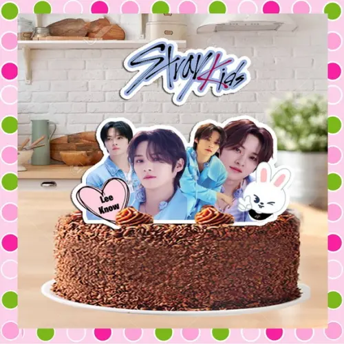 Topo de Bolo Stray Kids Lee Know