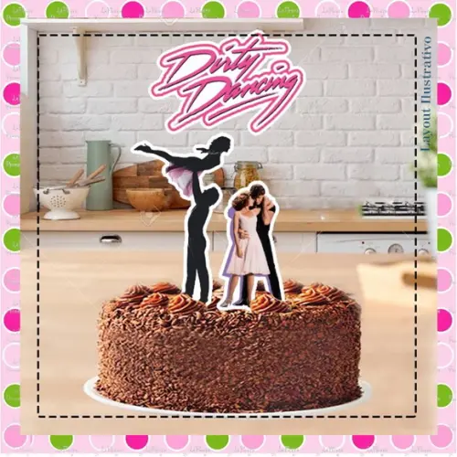 Topo de Bolo Dirty Dancing