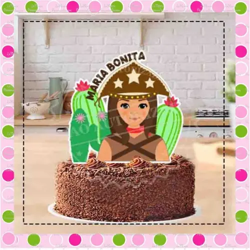 Topo de Bolo Maria Bonita