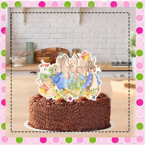 Topo de Bolo Peter Rabbit