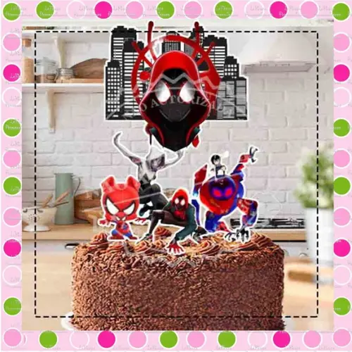 Topo de Bolo Homem-Aranha no Aranhaverso