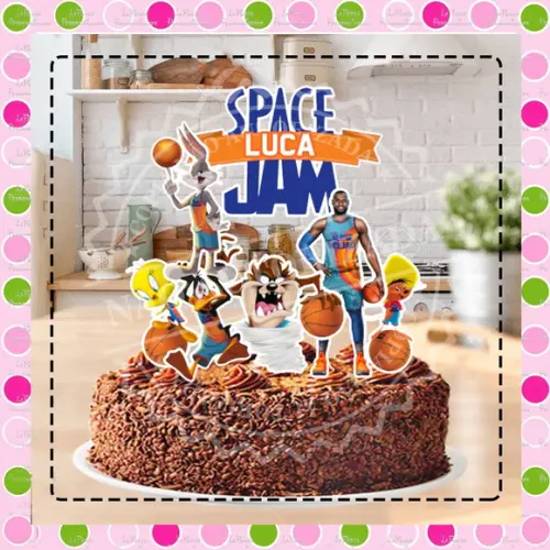Topo de Bolo Space Jam