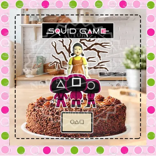 Topo de Bolo Round 6 Squid Game