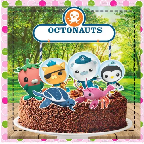 Topo de Bolo Octonautas