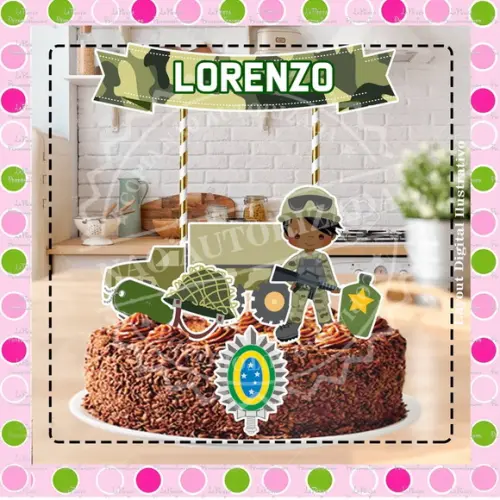 Topo de Bolo Exercito