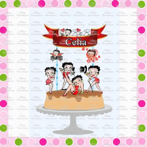 Topo de Bolo Betty Boop