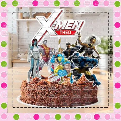 Topo de Bolo X men