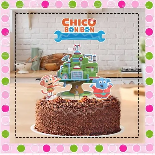 Topo de Bolo Chico Bon Bon