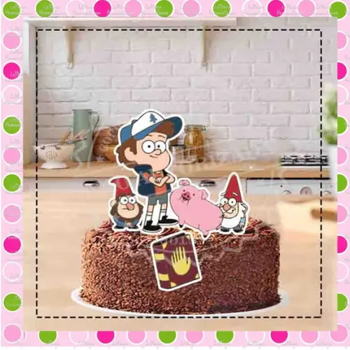 Topo de Bolo Gravity Falls