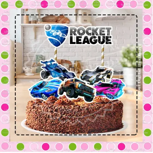 Topo de Bolo Rocket League